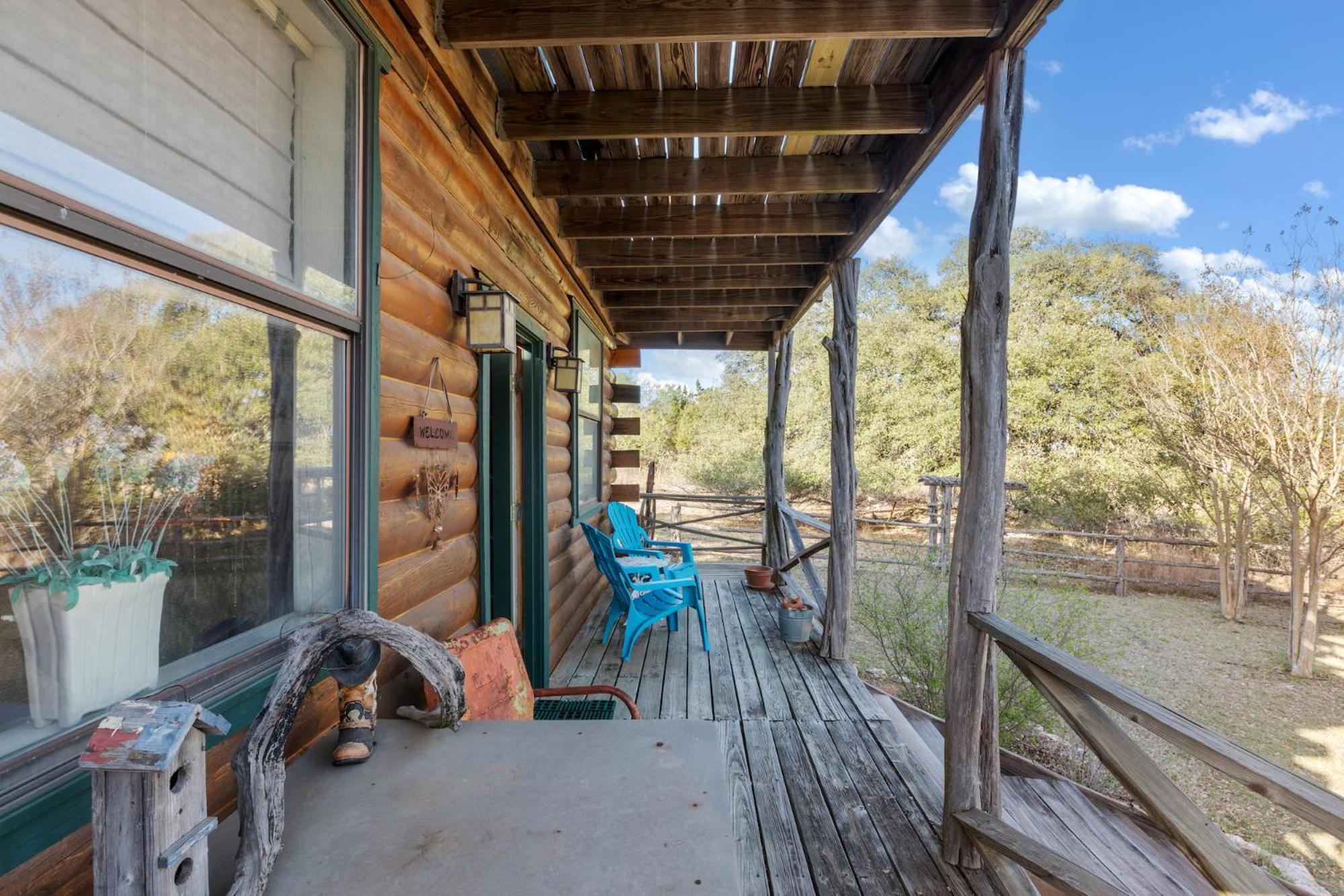 Mighty Oak Log Cabin フレデリックスバーグ エクステリア 写真