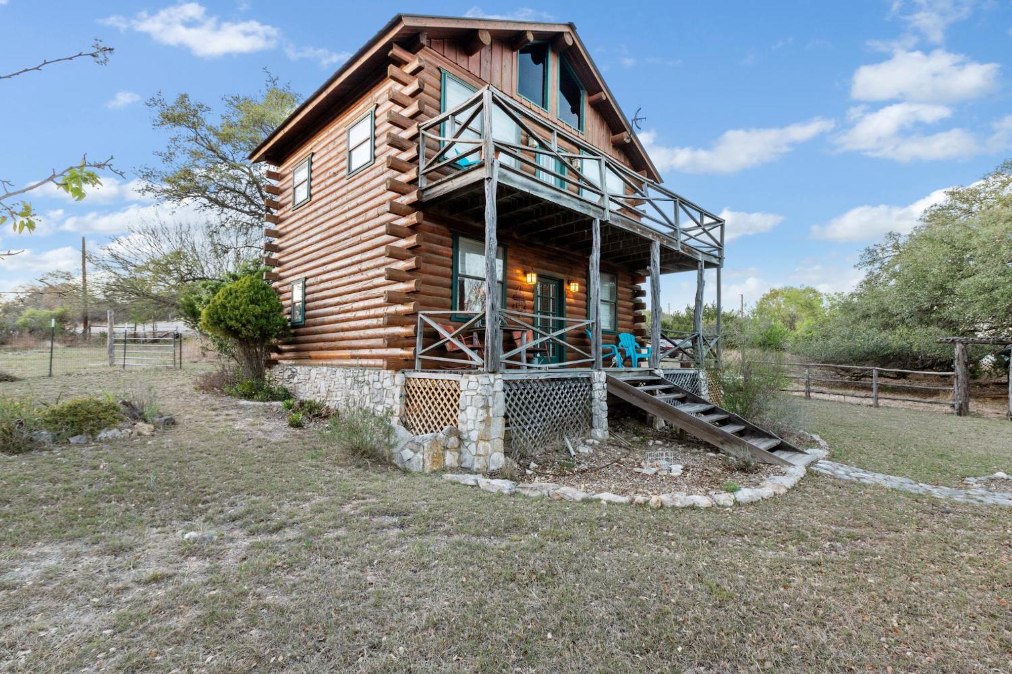 Mighty Oak Log Cabin フレデリックスバーグ エクステリア 写真
