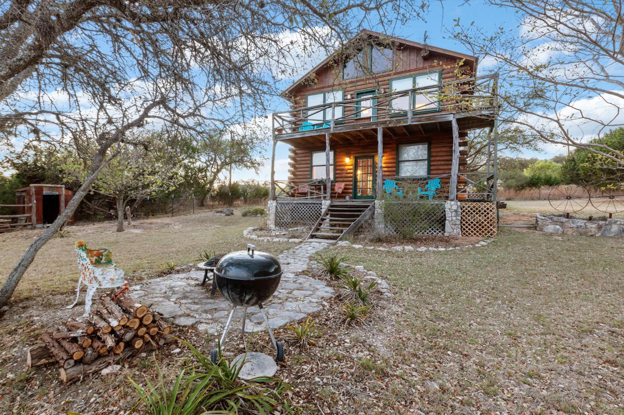 Mighty Oak Log Cabin フレデリックスバーグ エクステリア 写真