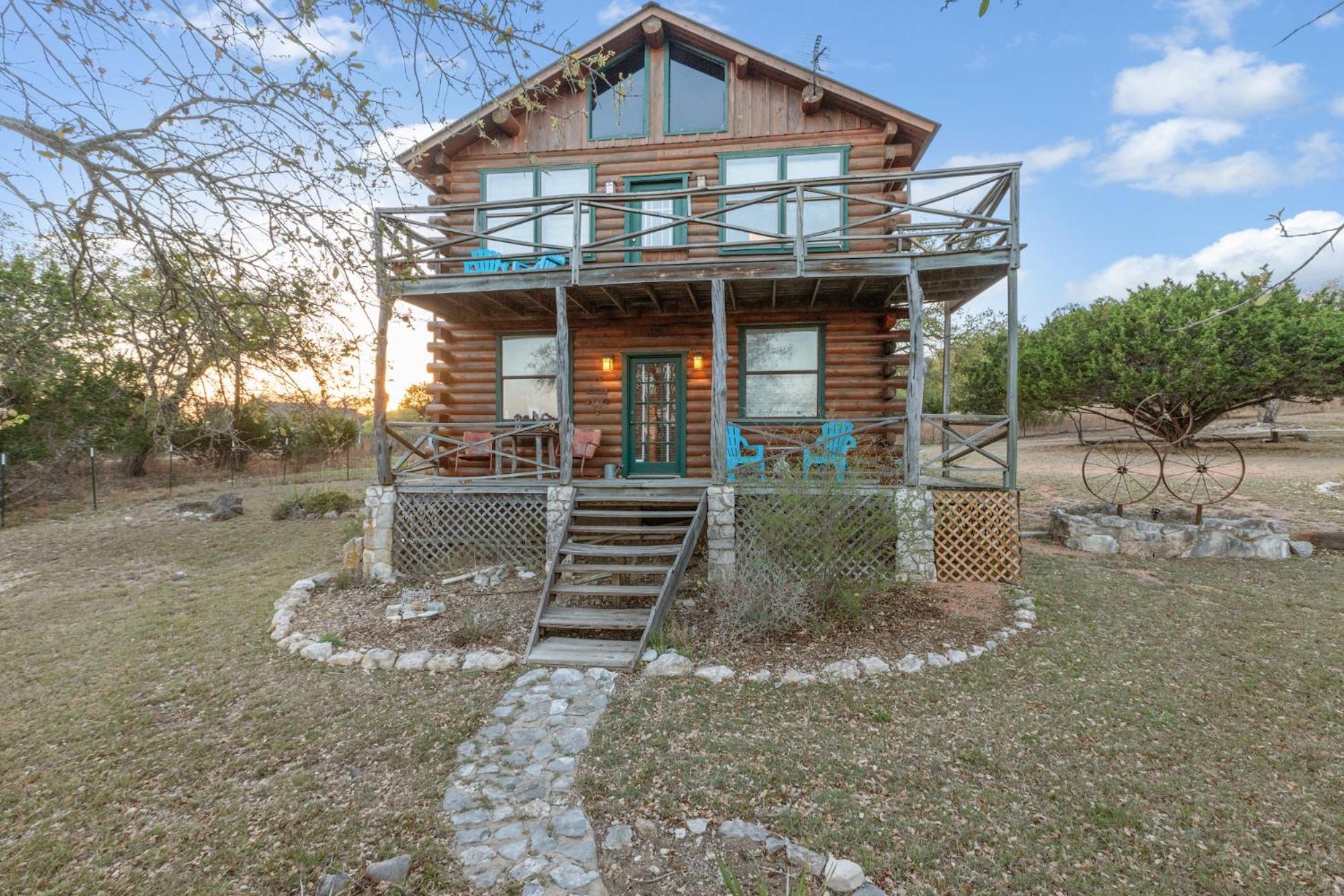 Mighty Oak Log Cabin フレデリックスバーグ エクステリア 写真