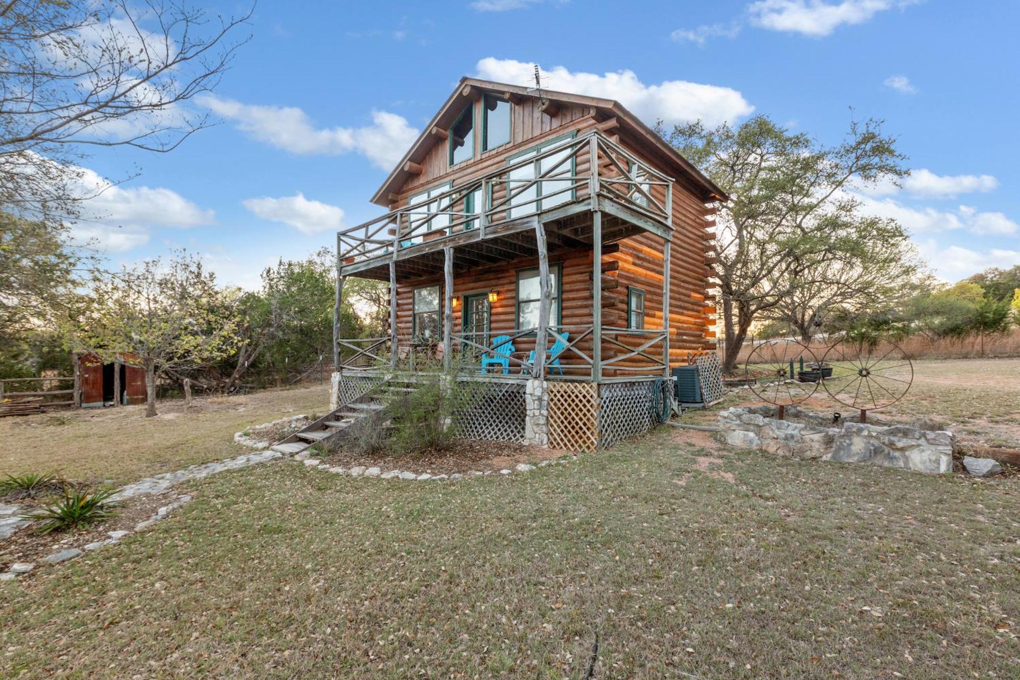Mighty Oak Log Cabin フレデリックスバーグ エクステリア 写真