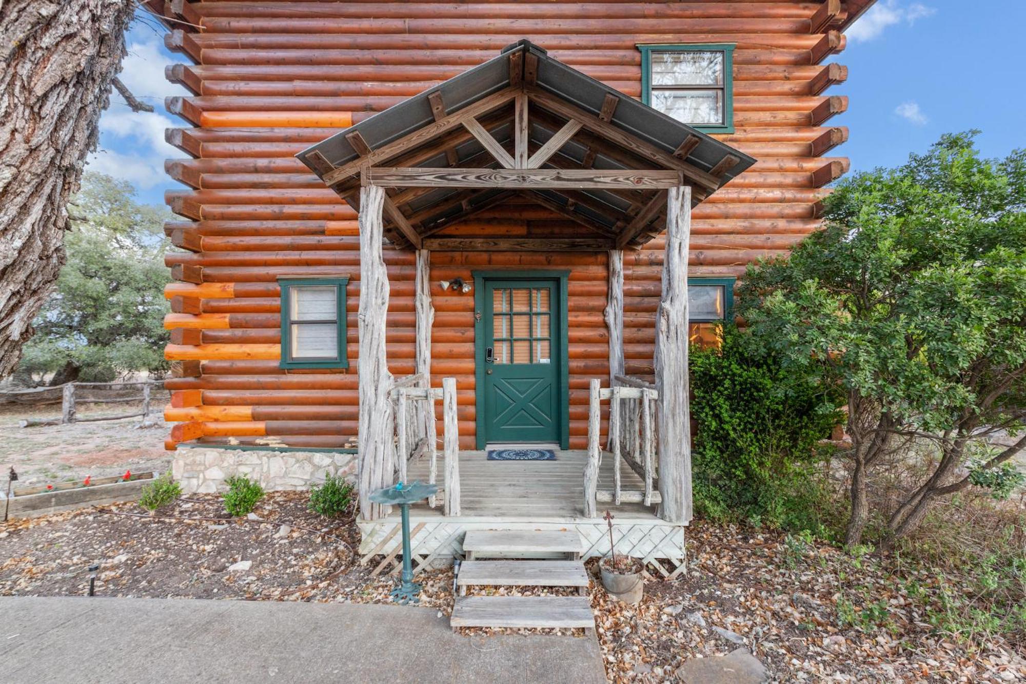 Mighty Oak Log Cabin フレデリックスバーグ エクステリア 写真